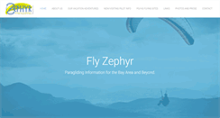 Desktop Screenshot of flyzephyr.com