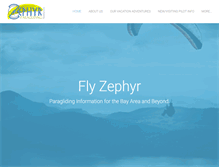 Tablet Screenshot of flyzephyr.com